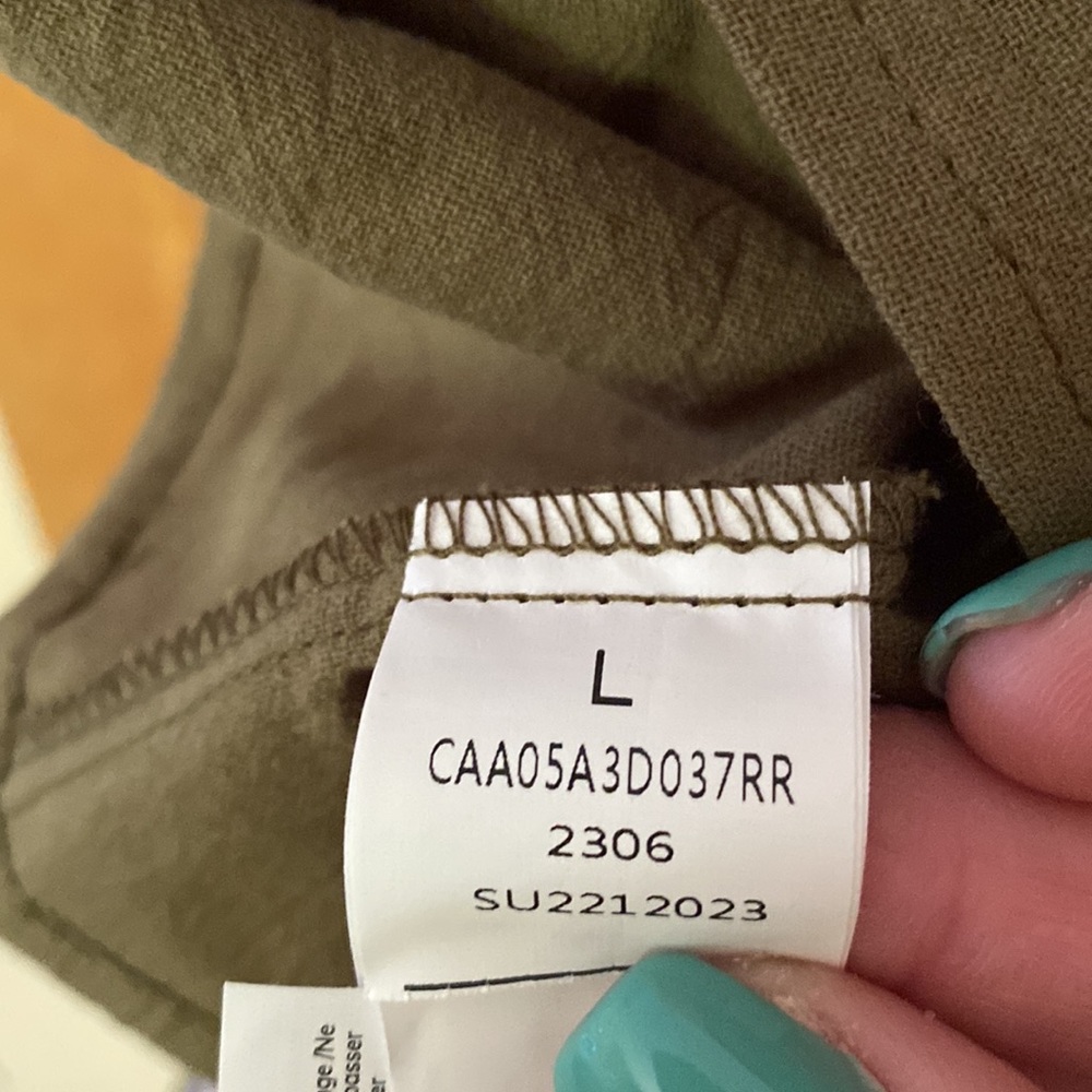 Cupshe Olive Green Button-Front Flounce Dress - Picture 5 of 5
